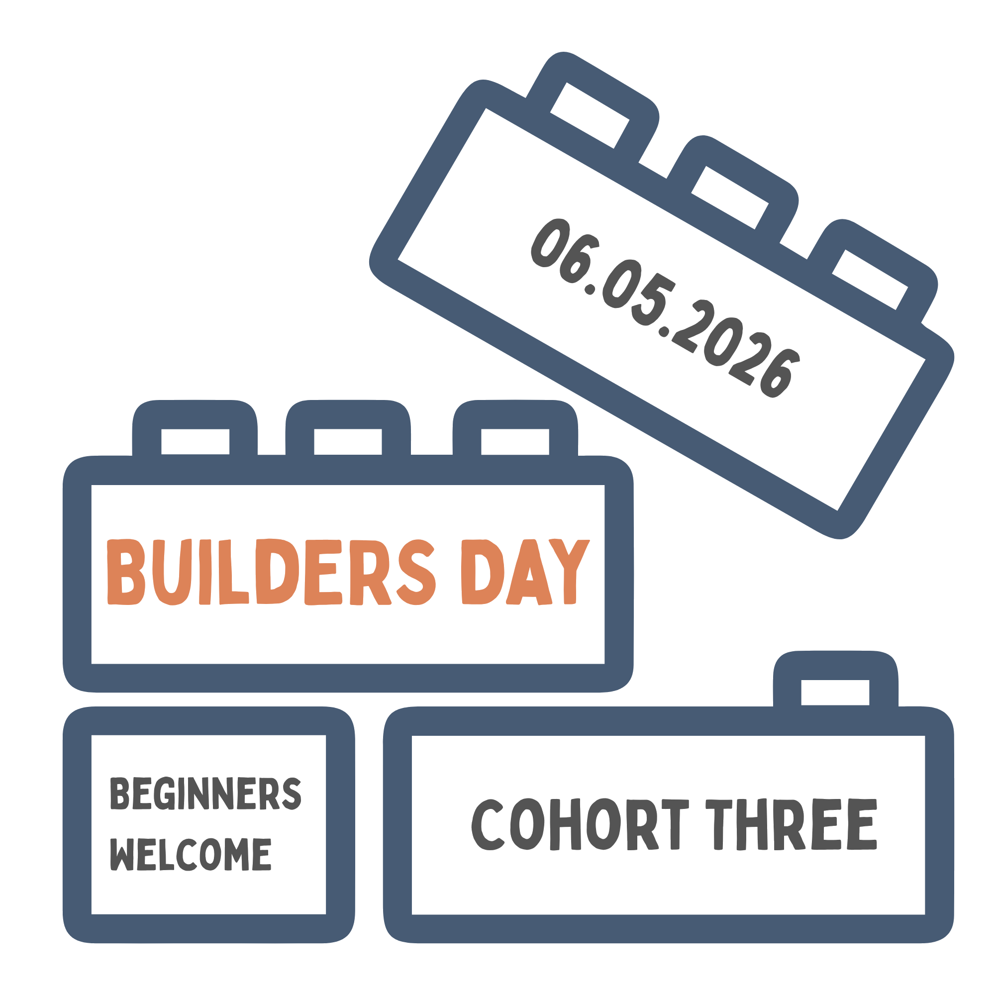 Builders Day event graphic — June 5, 2026 — Beginners Welcome — Cohort Three